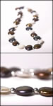 Bronze Coin Pearl Necklace
