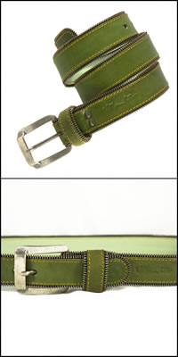 Green Zip Belt
