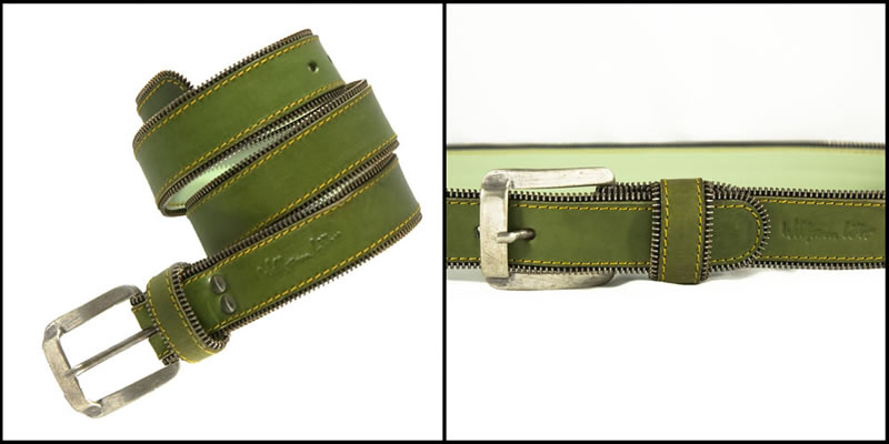 Green Zip Belt