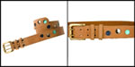 <span style='font-size: 12px;'>Brown Circle Texture Belt</span>