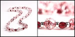 <span style='font-size: 12px;'>Crackle Bead Necklace  Ruby Red</span>