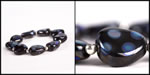 <span style='font-size: 12px;'>Czech Triangle Black Aurora Borealis Bracelet</span>