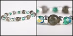 <span style='font-size: 12px;'>Green Labradorite and Czech Firepolished Bracelet</span>