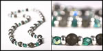 <span style='font-size: 12px;'>Green Labradorite and Czech Firepolished Necklace</span>
