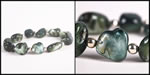<span style='font-size: 12px;'>Olive Mother of Pearl Bead Bracelet</span>